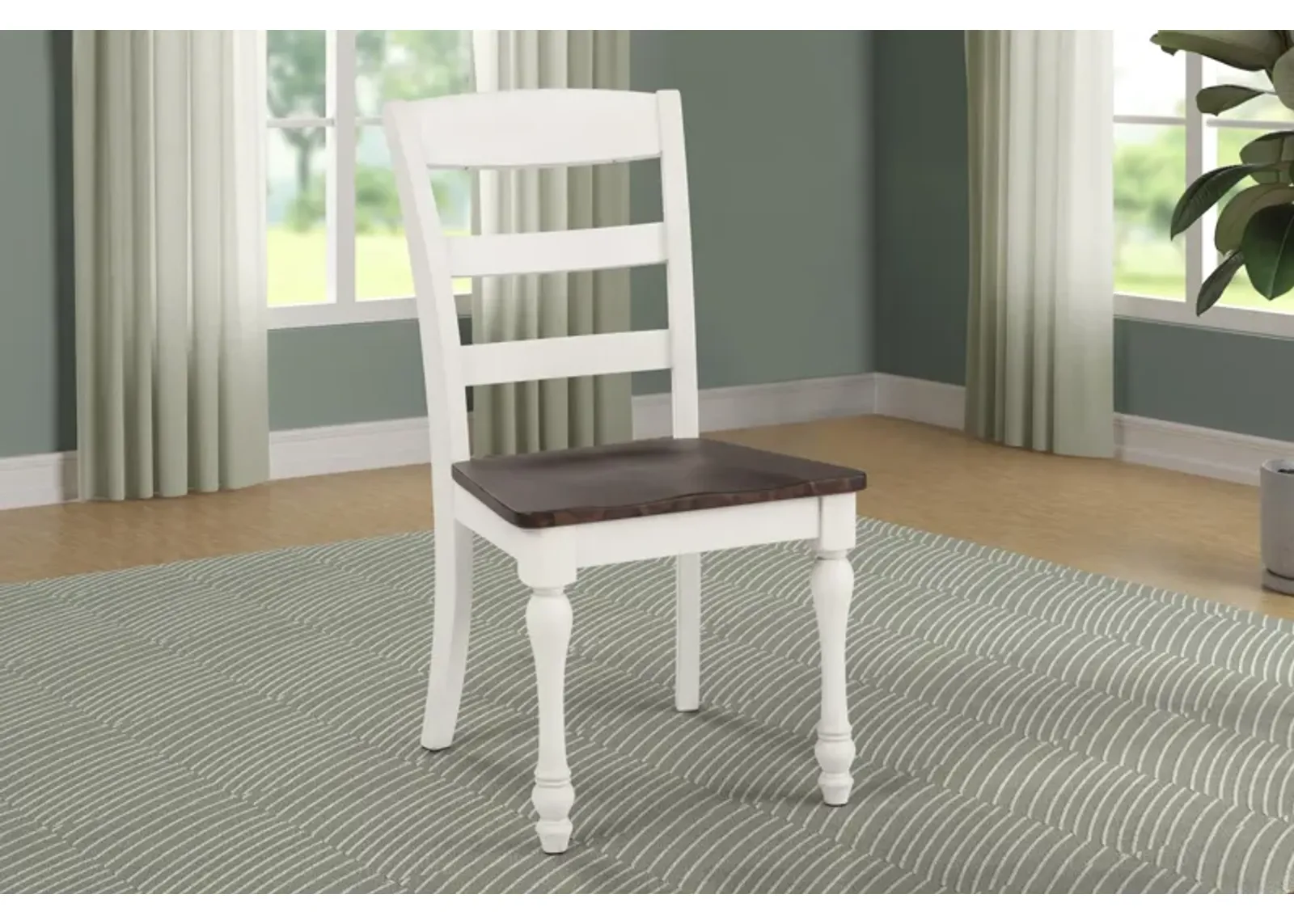 Coaster Madelyn Wood Dining Side Chair Coastal White