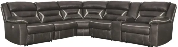 Ashley Kincord 4-Piece Power Reclining Sectional Left-Arm Facing Midnight