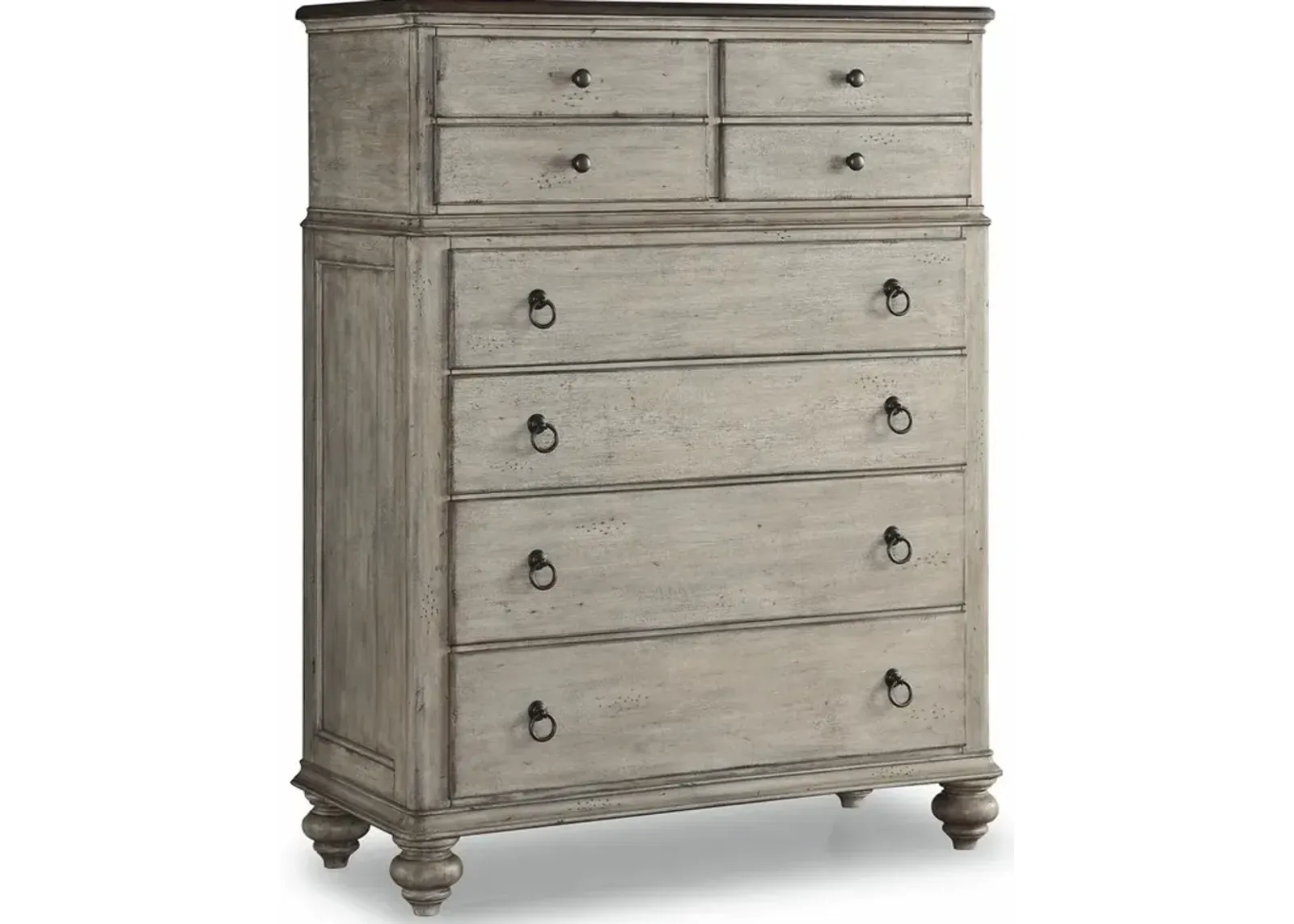 Flexsteel Plymouth Distressed Graywash-Drawer Chest