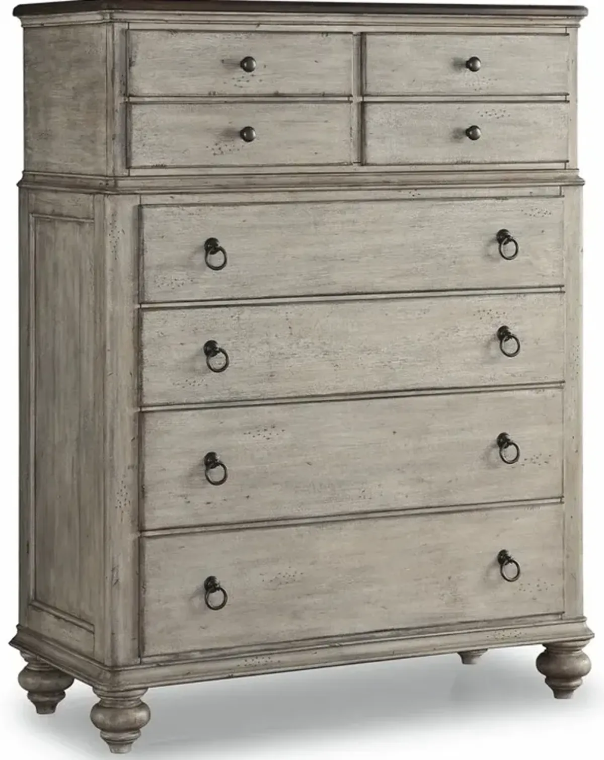 Flexsteel Plymouth Distressed Graywash-Drawer Chest