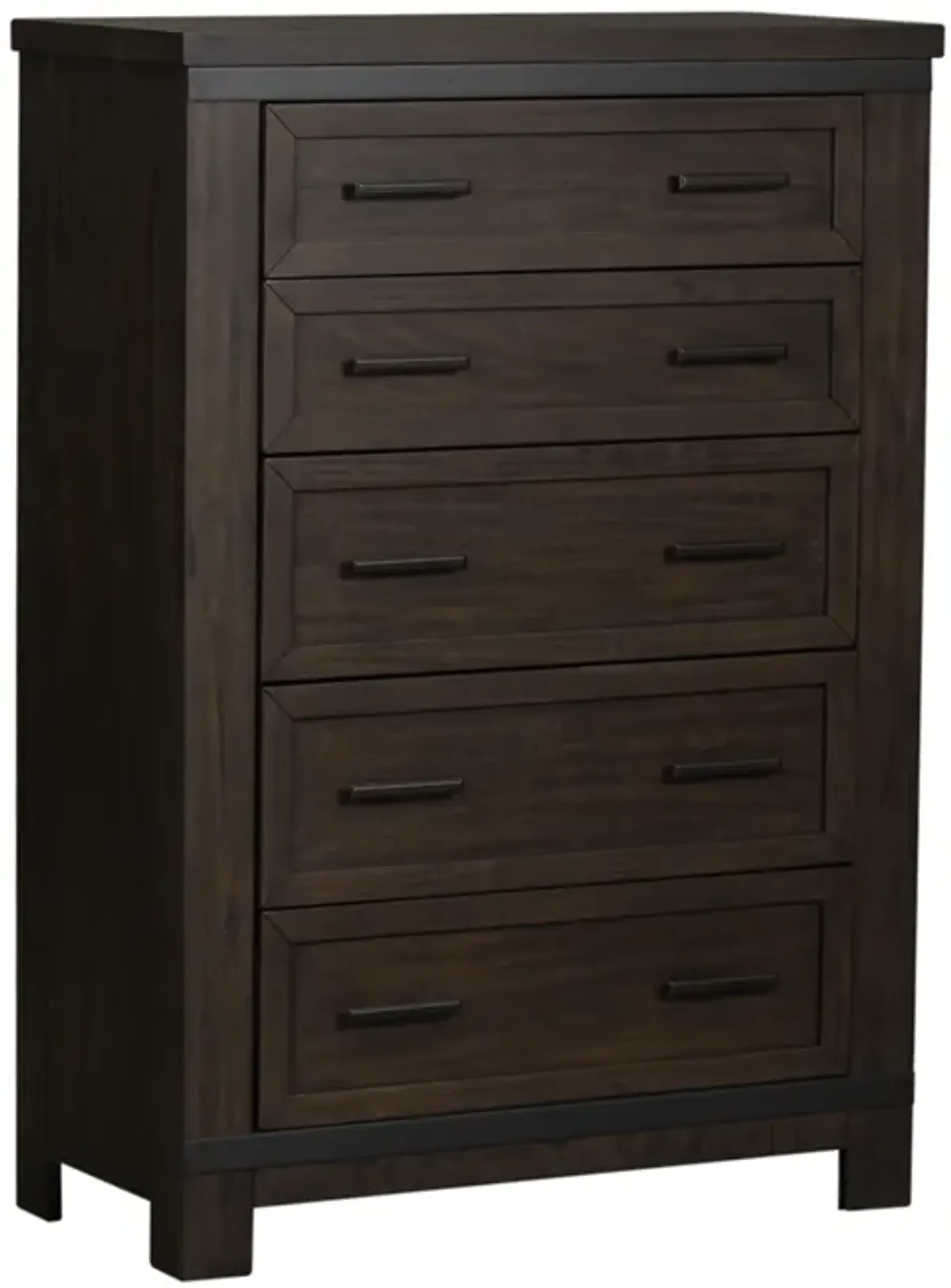 Liberty Furniture Complete King Bedroom Set Panel Bed, Dresser, Mirror & Chest Thornwood Hills