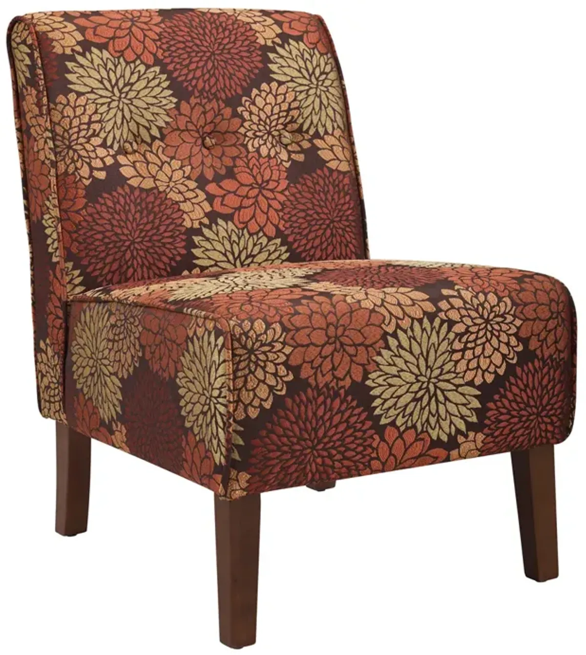 Linon Coco Accent Armless Chair Harvest