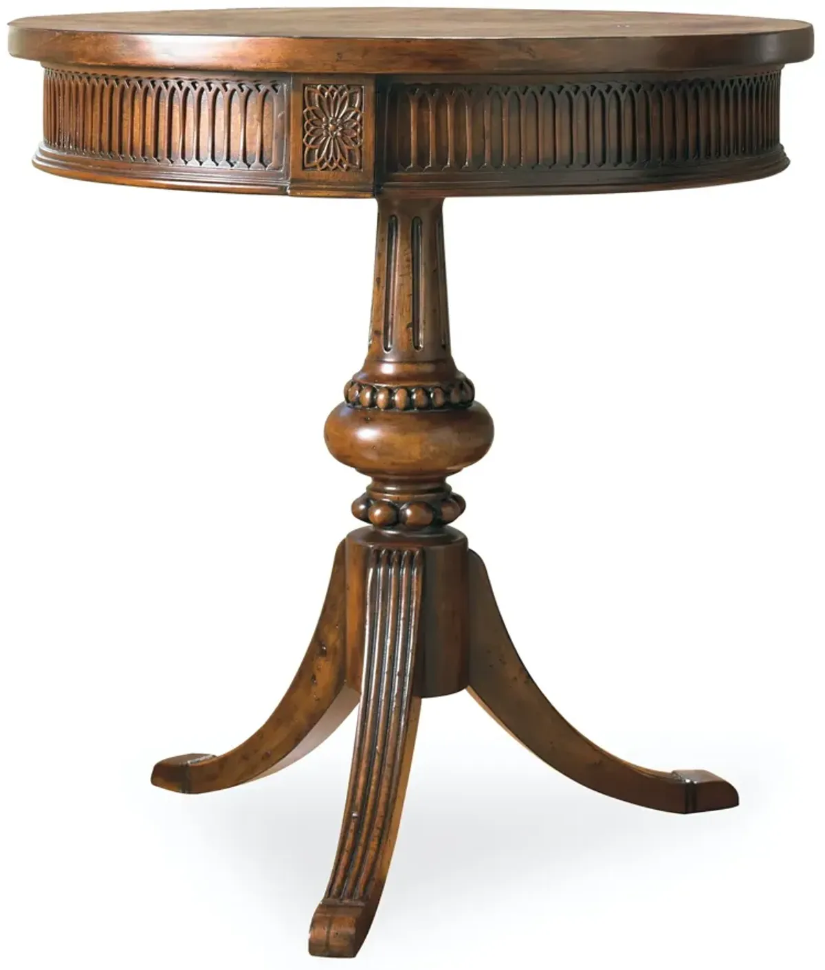 Hooker Furniture Round Pedestal Accent Table