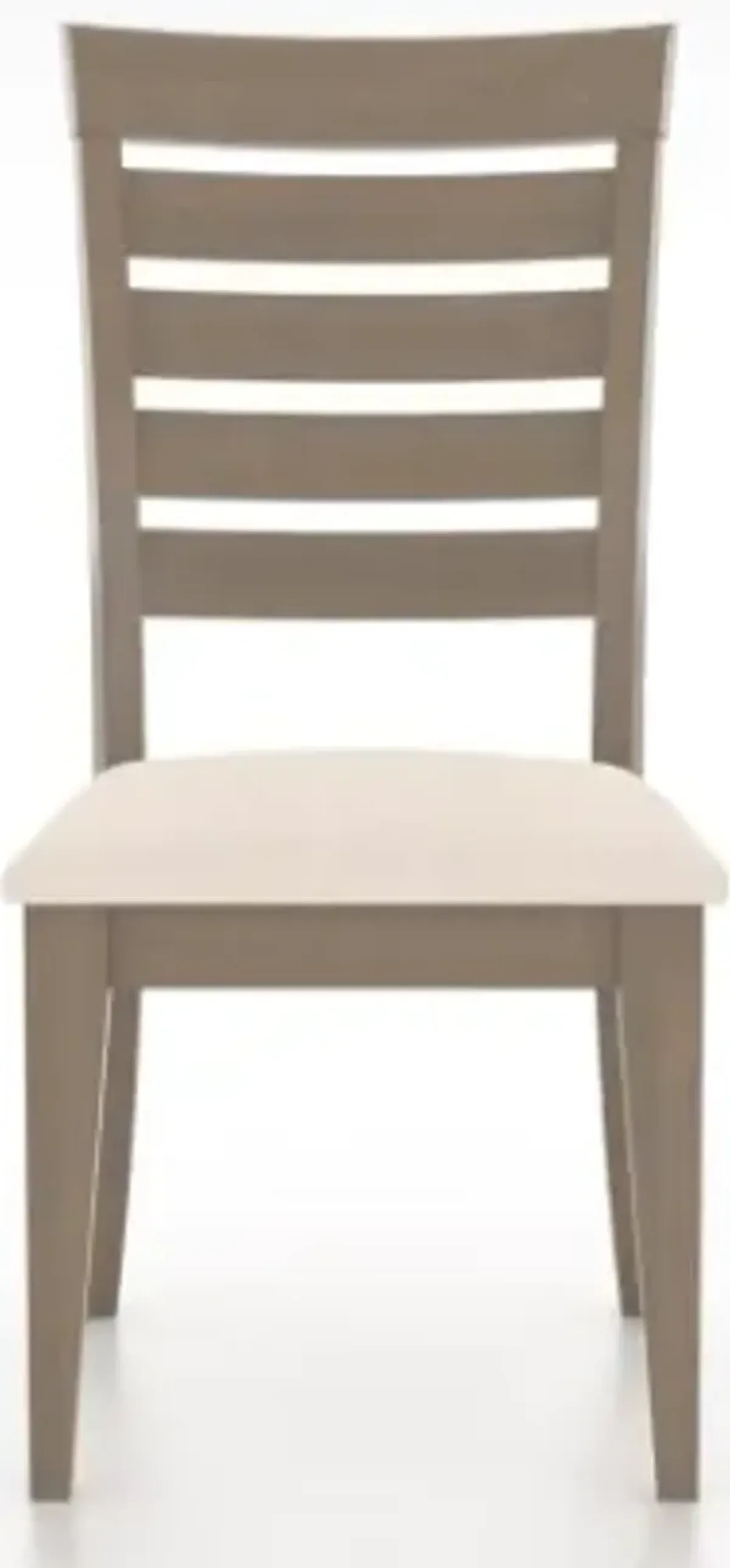 Canadel Custom Dining Chair in Matte Finish & Weathered Grey Washed Fabric