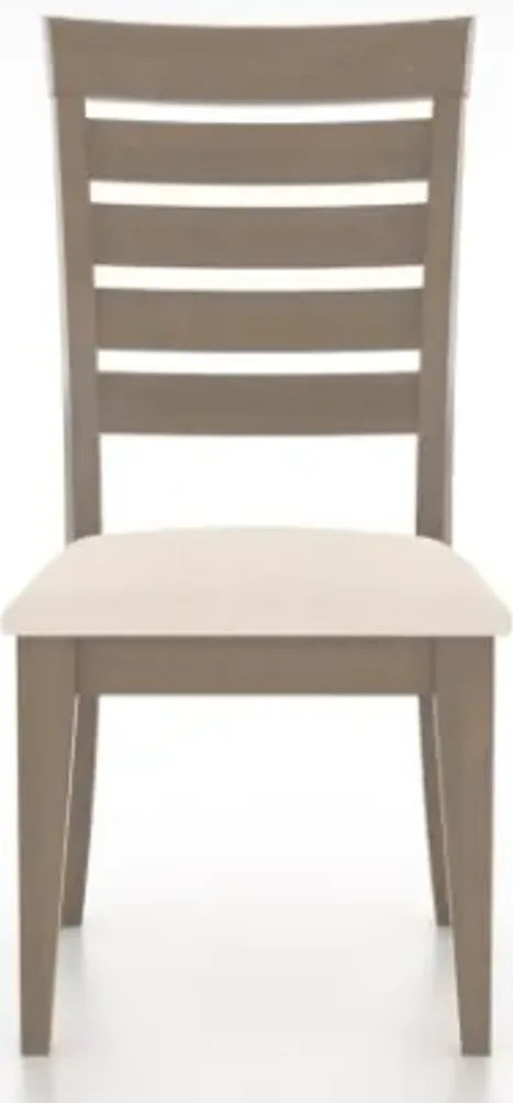 STARTING PRICE CUSTOM DINING CHAIR (CHAIR RACK) UPHOLSTERED SEAT 9208 MATTE FINISH IN 49 WEATHERED GREY WASHED FABRIC 7P