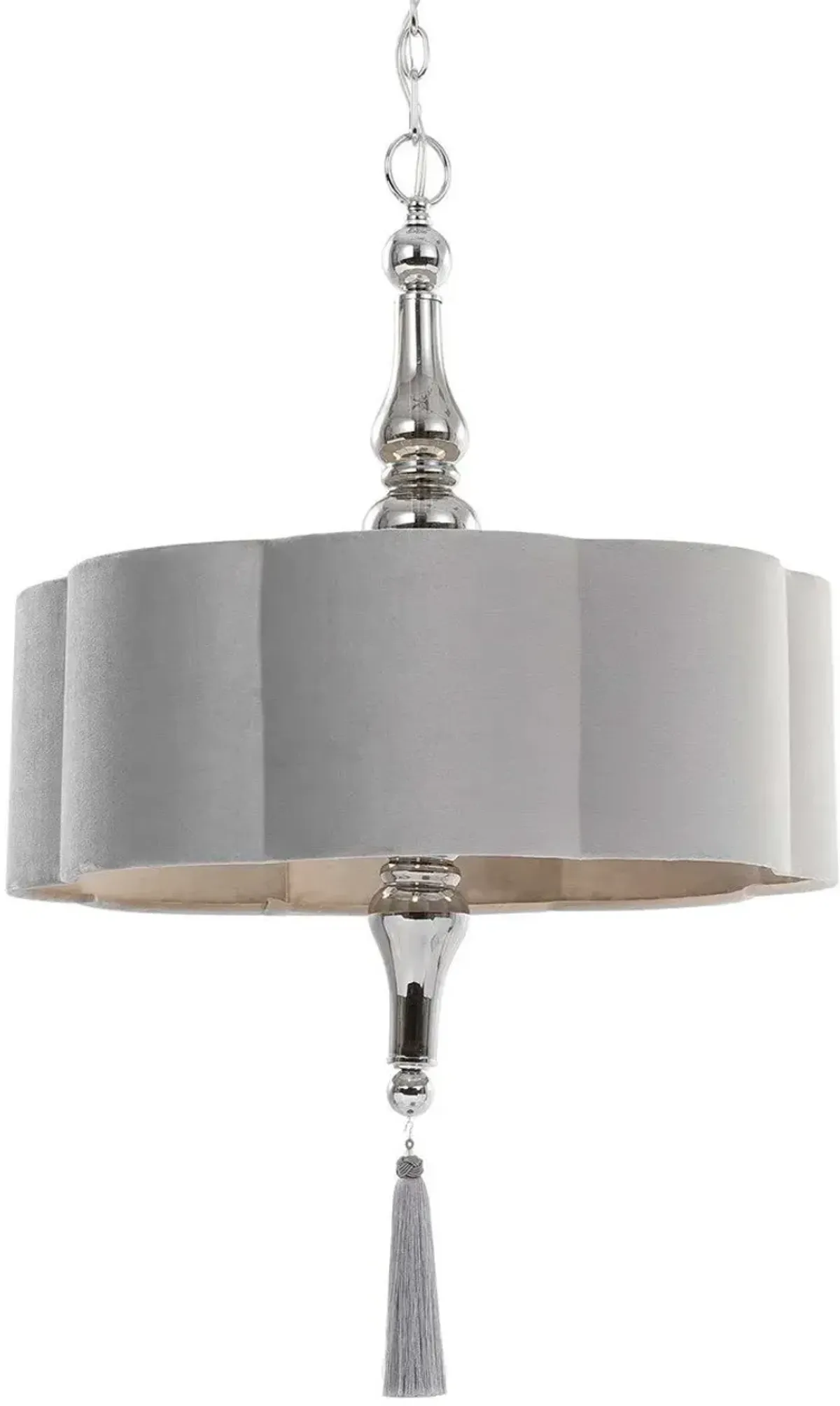 Uttermost Helena Chrome 4-Light Drum Pendant