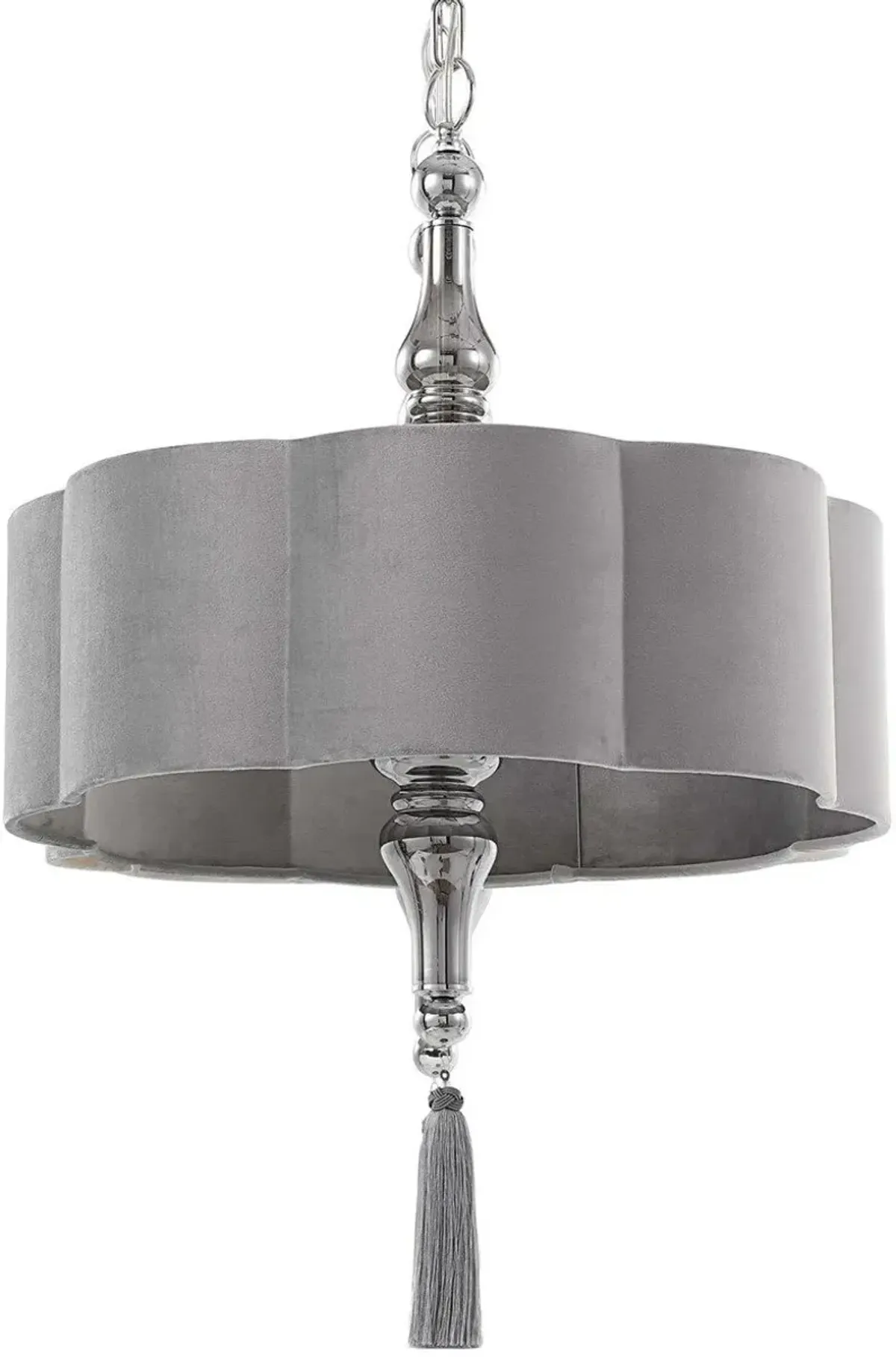 Uttermost Helena Chrome 4-Light Drum Pendant