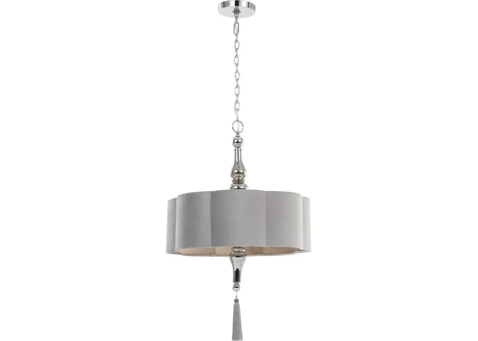 Uttermost Helena Chrome 4-Light Drum Pendant