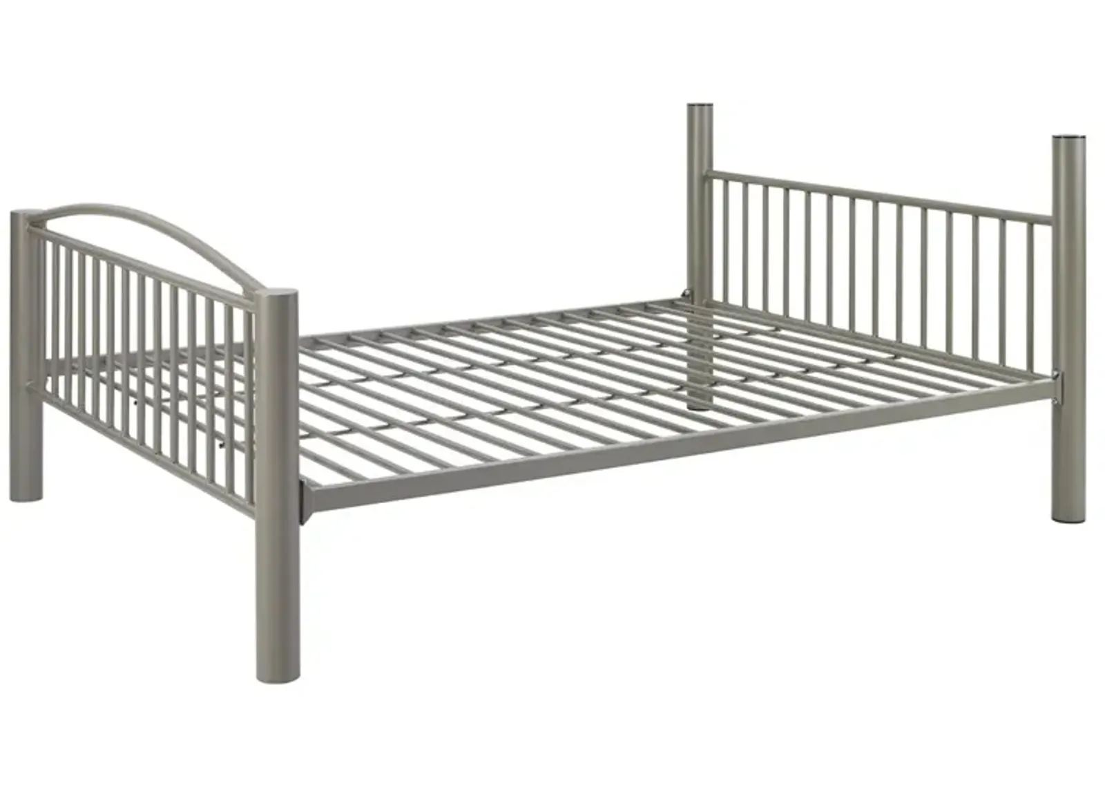 HEAVY METAL PEWTER FULL OVER FULL BUNK BED