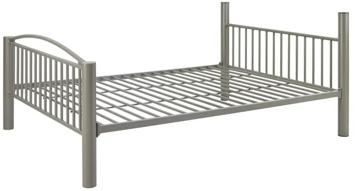 Powell Heavy Metal Pewter Full Over Full Bunk Bed