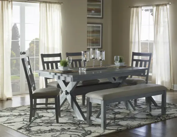 Powell Turino Weathered Grey 6-Piece Dining Set