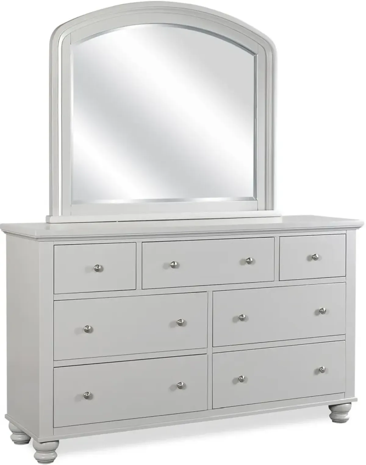 Aspenhome Cambridge Light Gray Paint Double Dresser Mirror