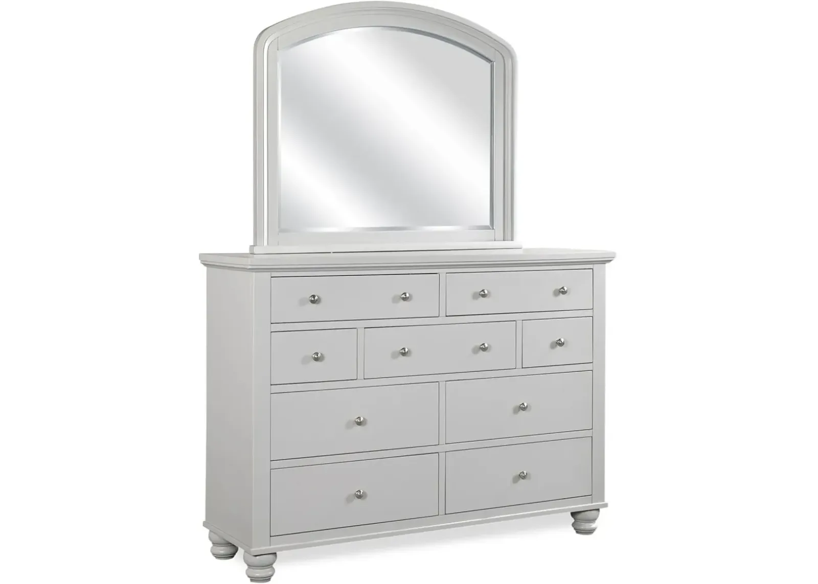 Aspenhome Cambridge Light Gray Paint Double Dresser Mirror