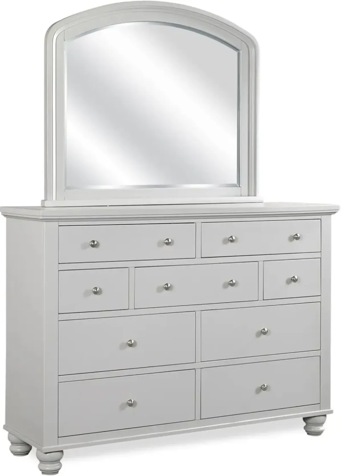 Aspenhome Cambridge Light Gray Paint Double Dresser Mirror