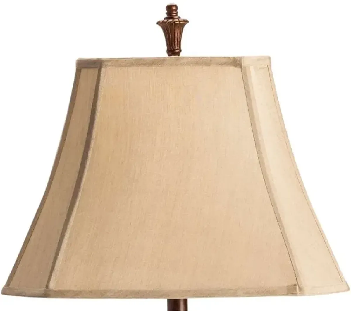 Crestview Clayton Garnet Red & Gold Table Lamp