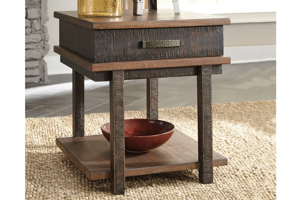 STANAH END TABLE TWO-TONE SIGNATURE DESIGN