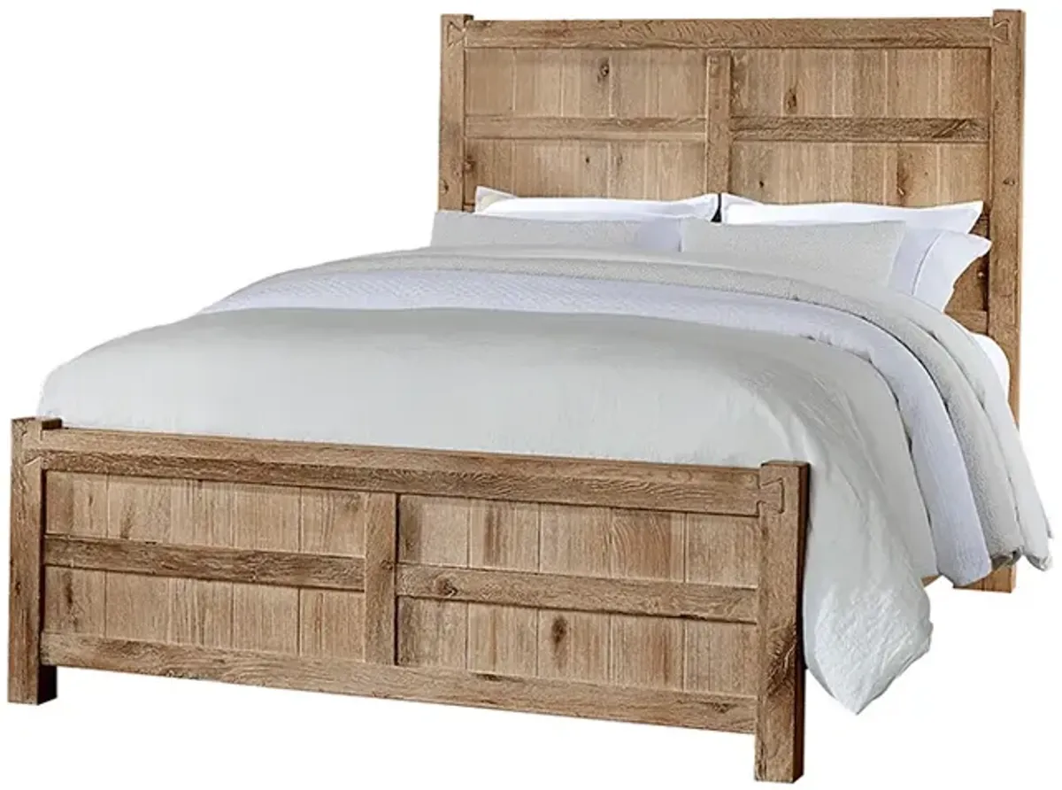 Vaughan-Bassett Dovetail Sun Bleached White Board & Batten King Headboard