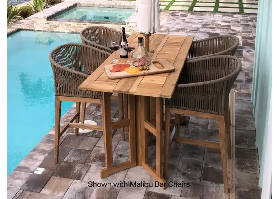 RECTANGLE OUTDOOR BAR DROP-LEAF TABLE