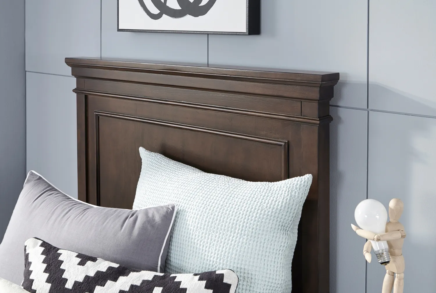 CANTERBURY CHERRY PANEL HEADBOARD FULL CHERRY FINISH