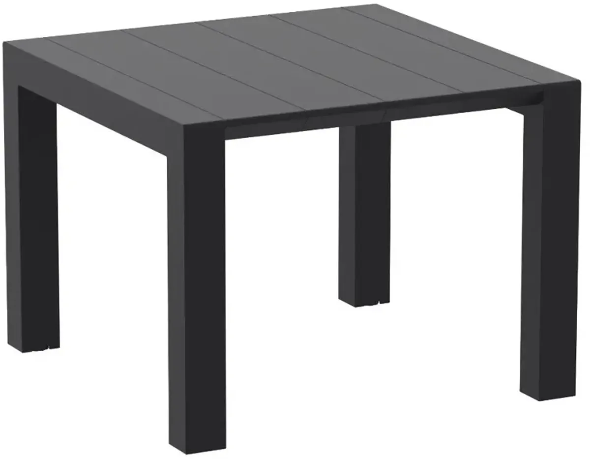 Compamia Resin Top Indoor- Outdoor Rectangular Dining Table in Black