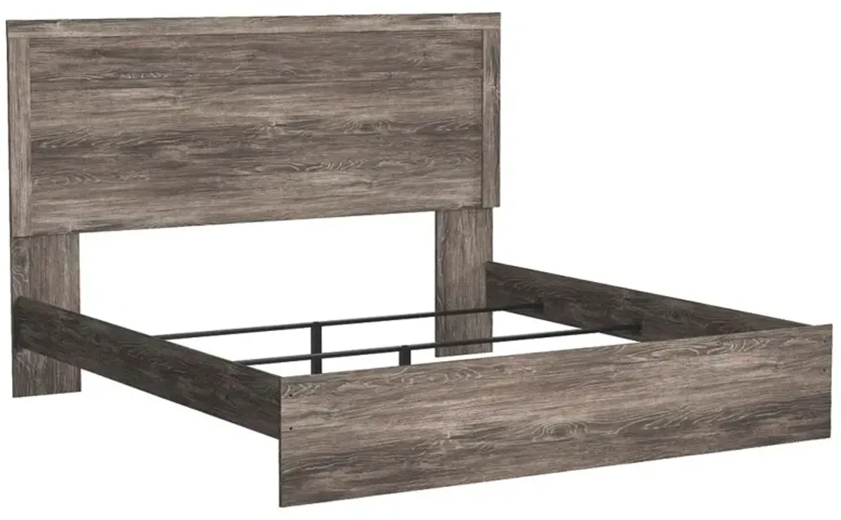 Ashley Ralinksi Gray King Panel Bed