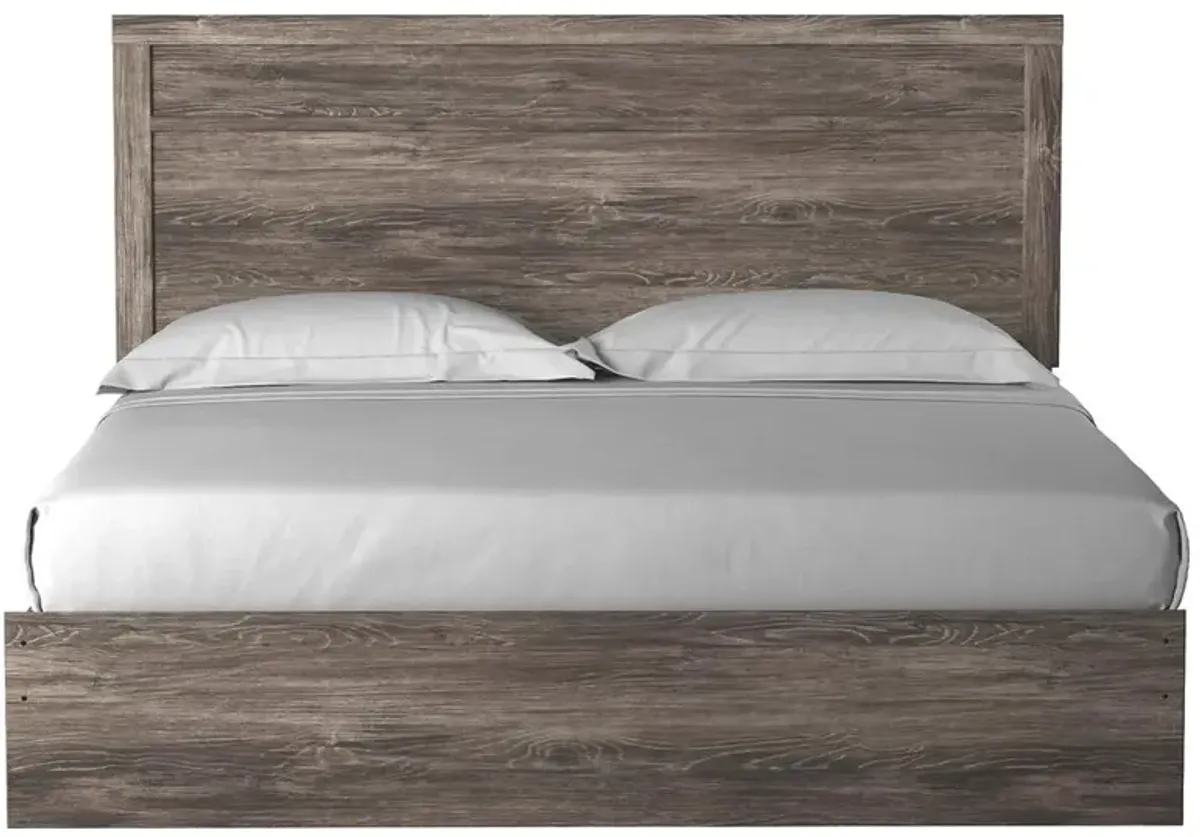 Ashley Ralinksi Gray King Panel Bed