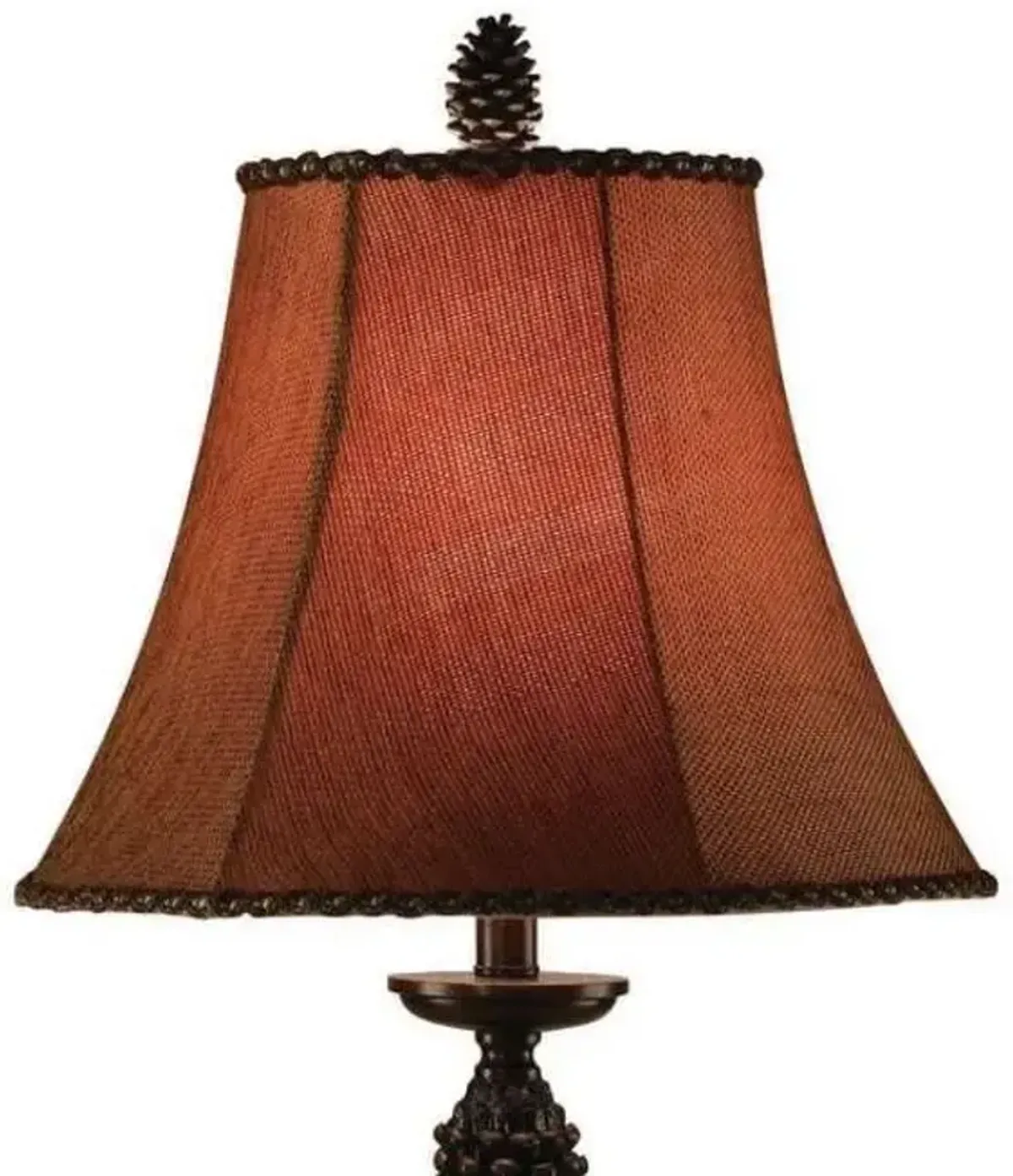 Crestview Pinecone Rustic Pine Floor Lamp