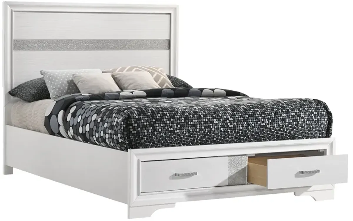 Coaster Miranda Wood Full Storage Panel Bed White