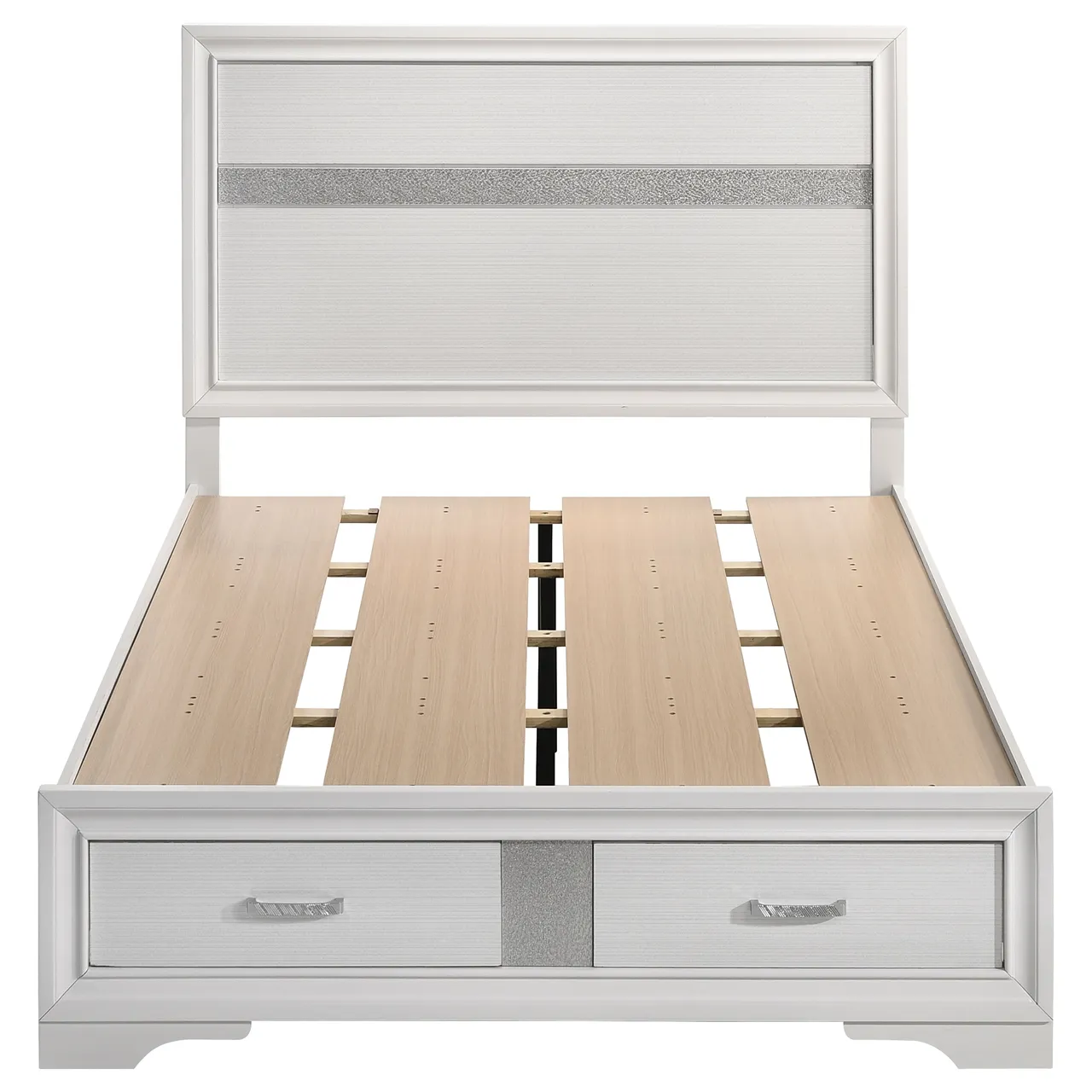 MIRANDA FULL STORAGE BED WHITE