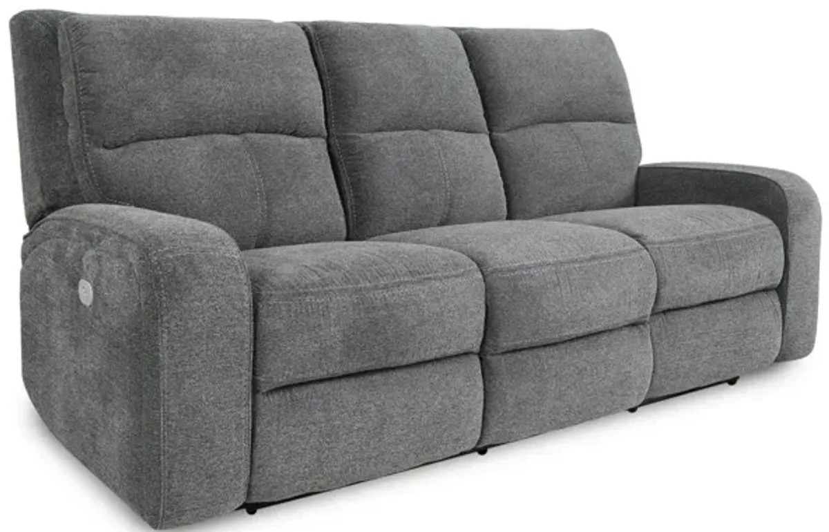 Parker House Polaris Collection Power Reclining Sofa in Bizmark Grey Color