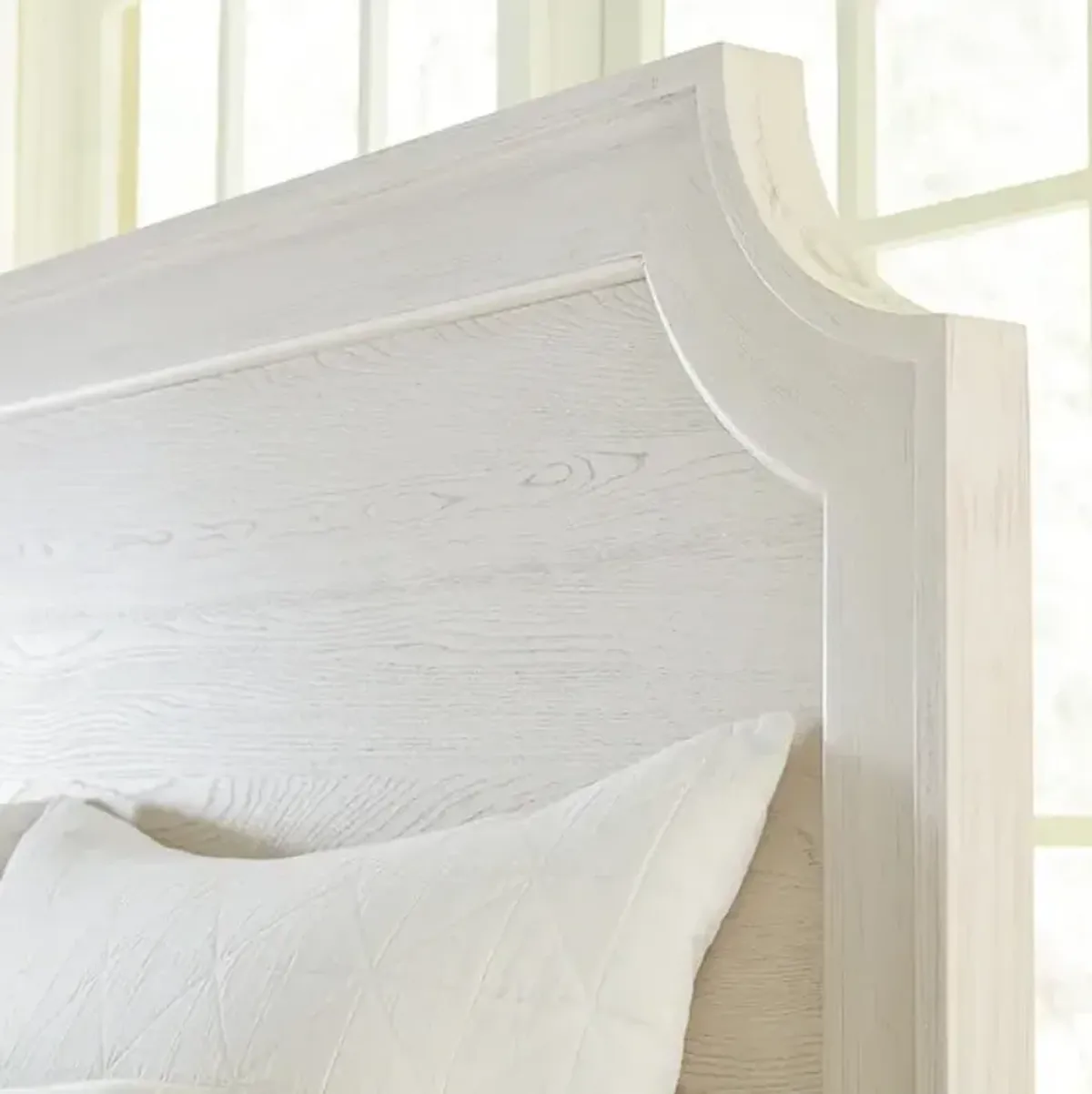 Bassett Ventura Shell White Panel Queen Headboard