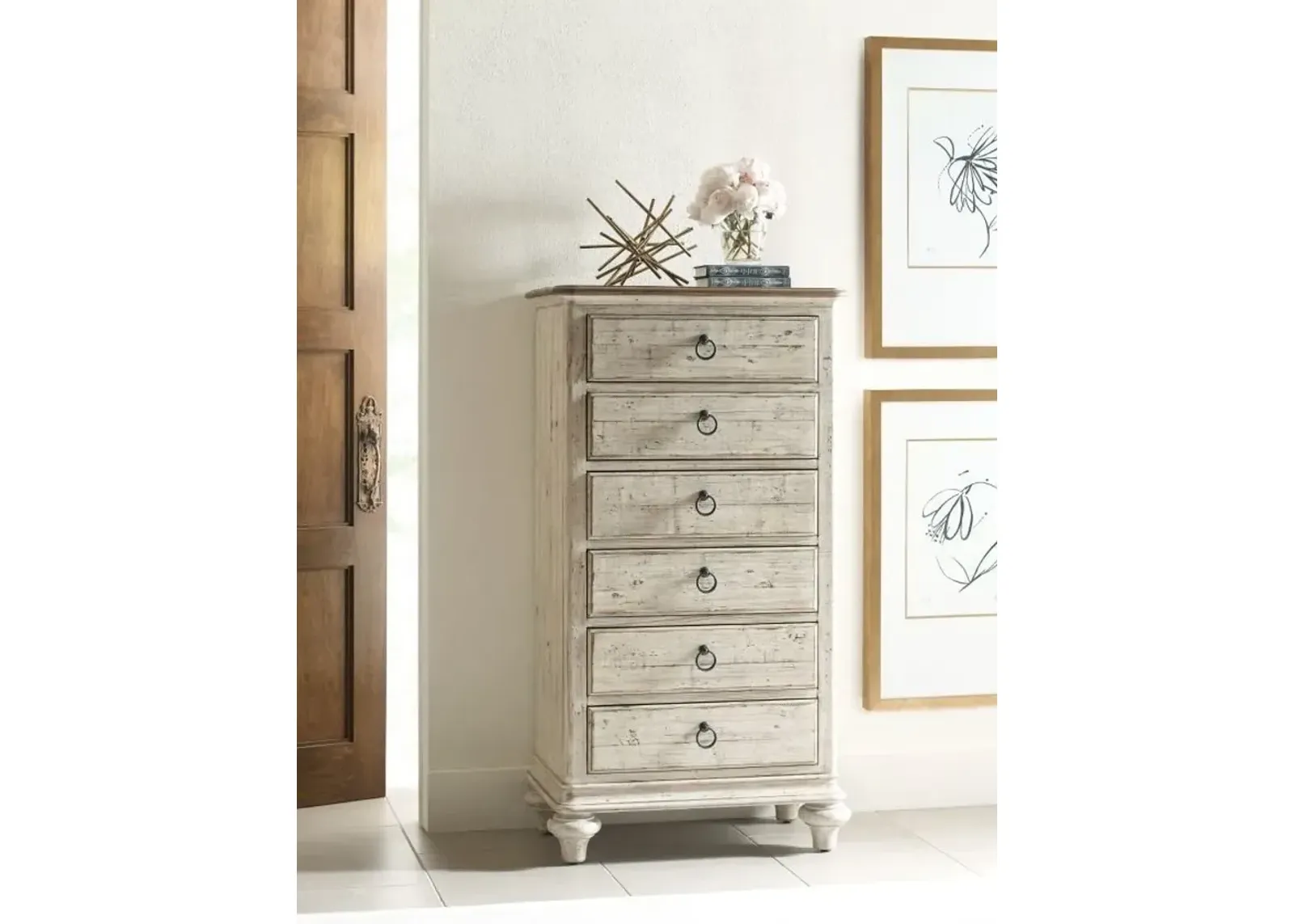 Kincaid Weatherford Cornsilk Devon Lingerie 6-Drawer Chest