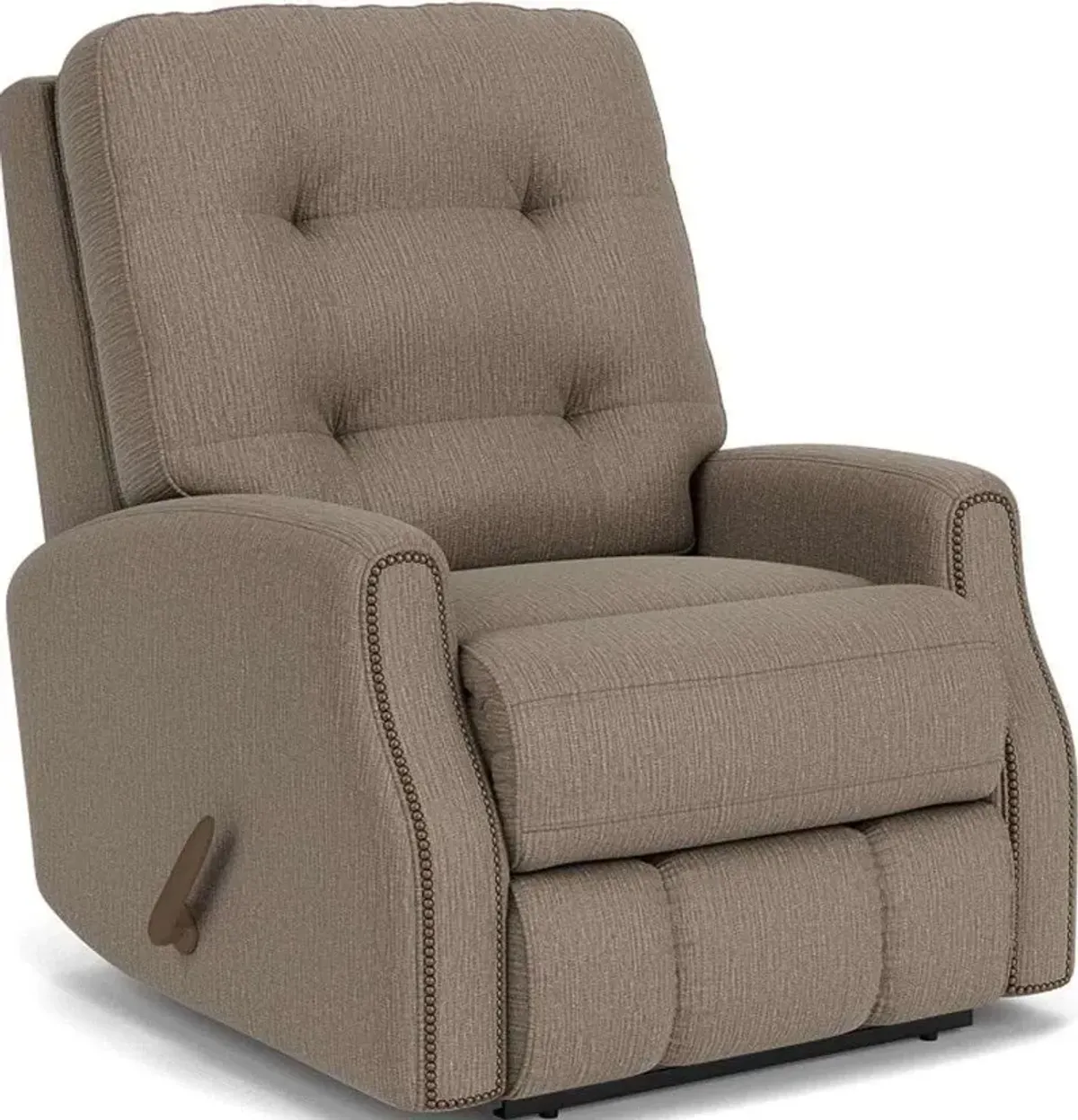 Flexsteel Devon Brown Pewter Manual Recliner