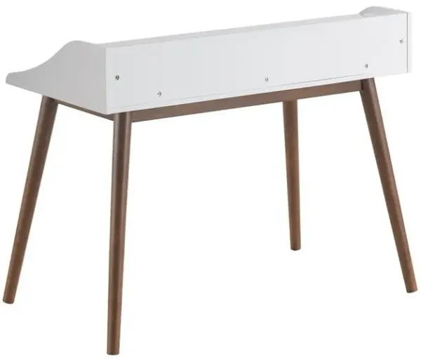 Percy 45 Inch 4-Compartment Writing Desk White
