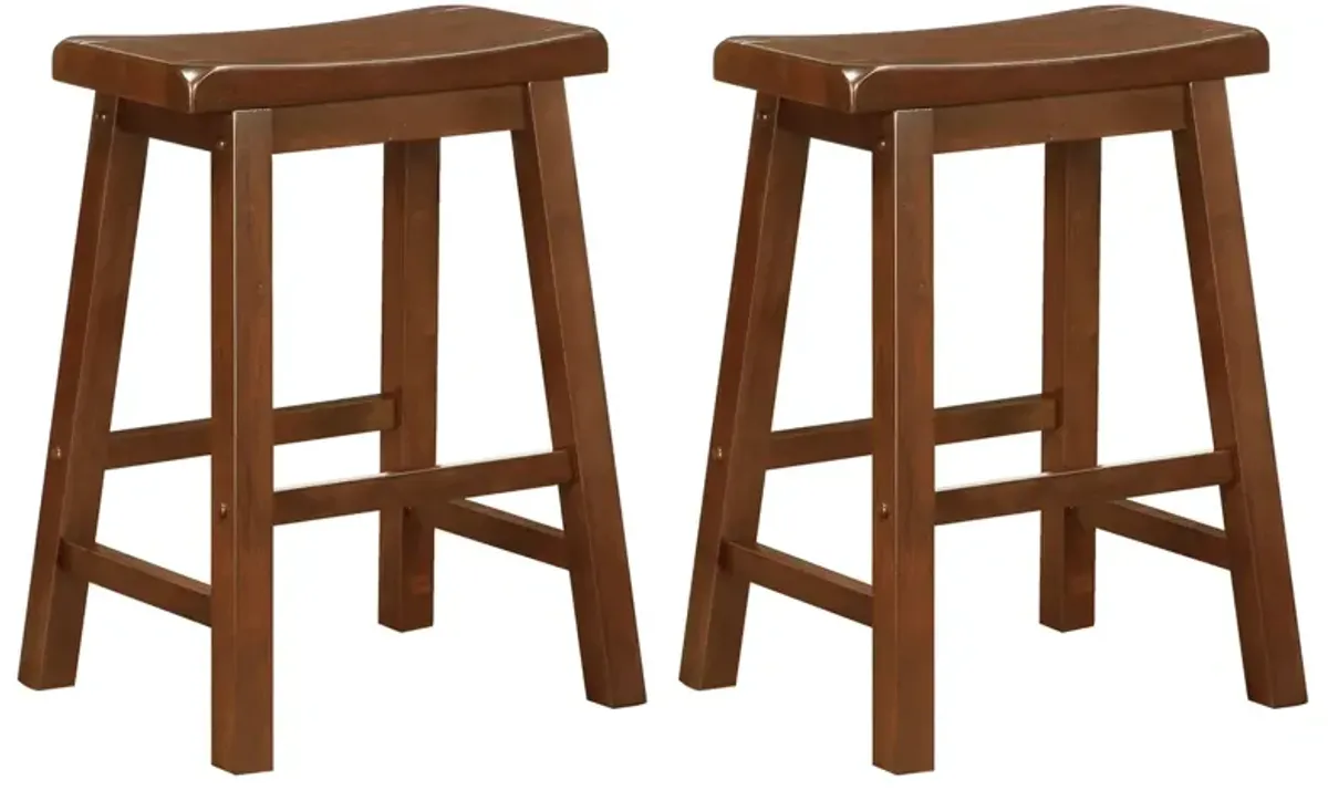 Coaster Durant Wood Backless Counter Stool Chestnut