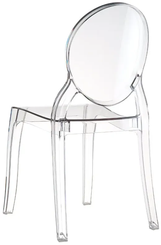 ELIZABETH POLYCARBONATE DINING CHAIR TRANSPARENT CLEAR