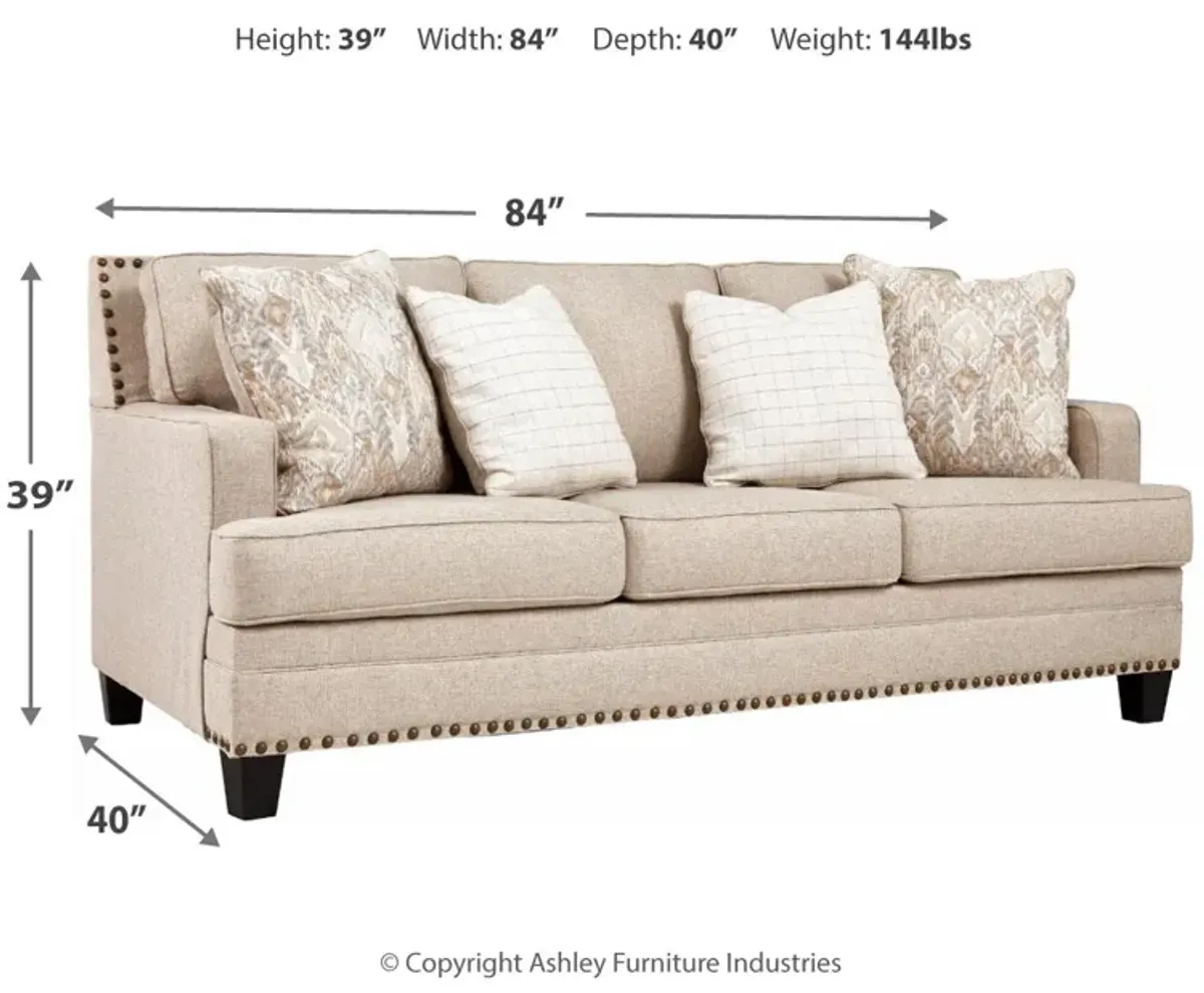 Ashley Claredon Sofa Linen Benchcraft