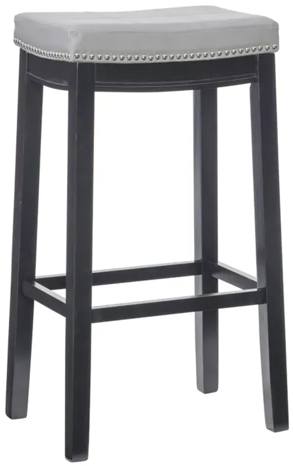 Linon Claridge Gray Bar Stool