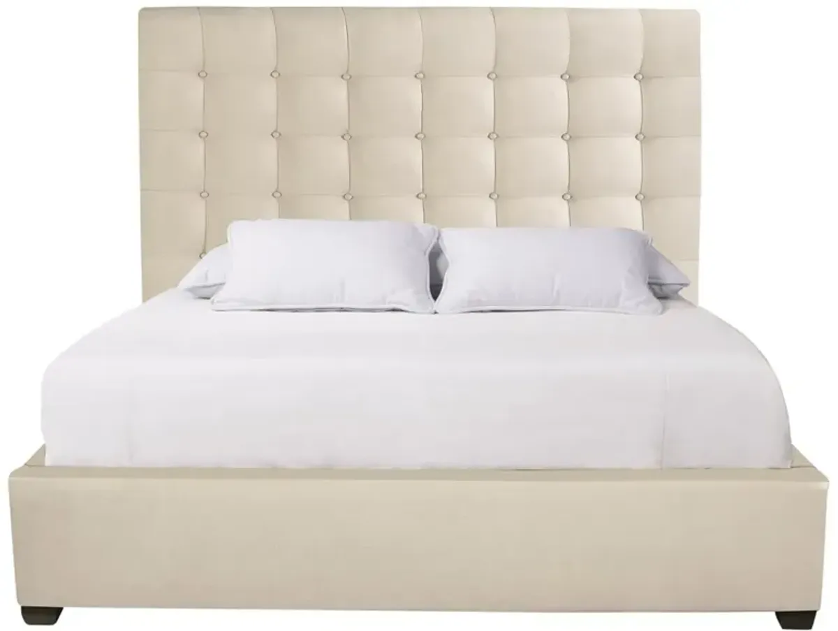 Bernhardt Avery Fabric Tall Panel Bed Extended California King