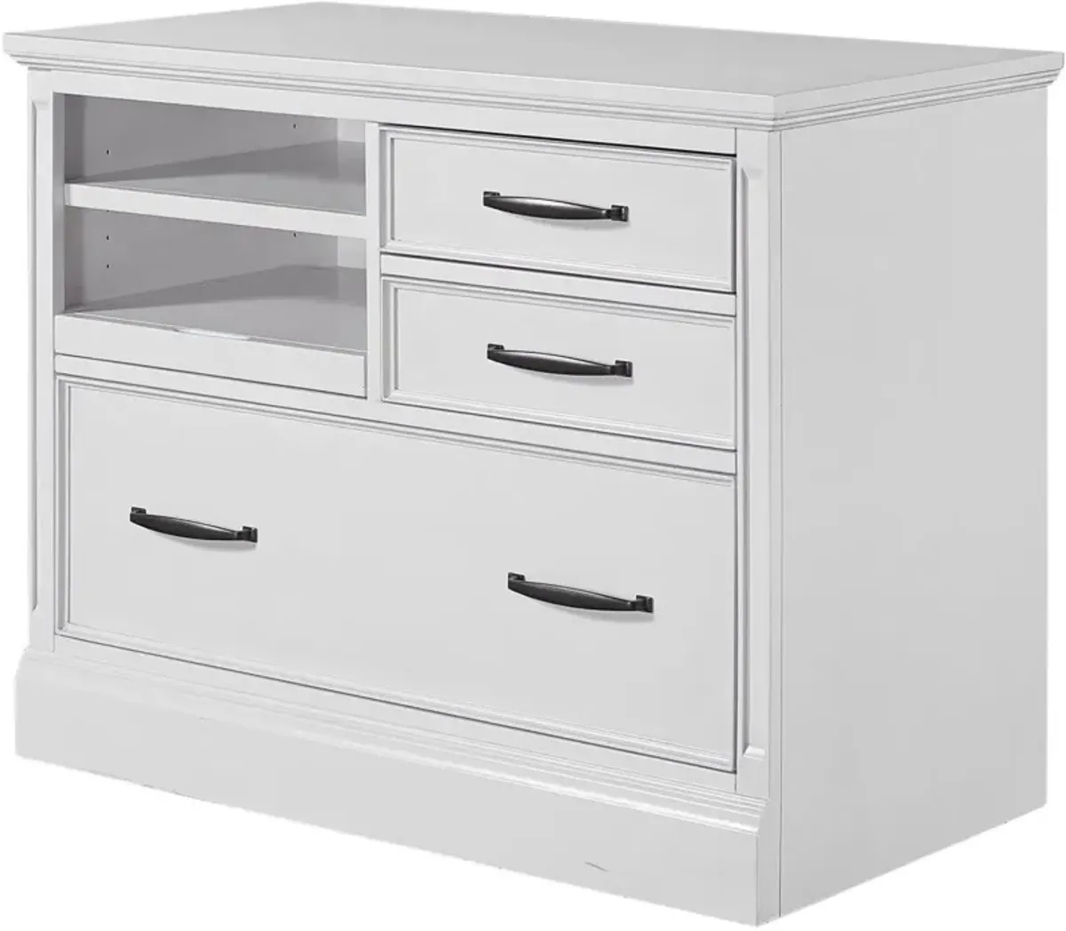 Parker House Shoreham Functional File Chest in Effortless White Color