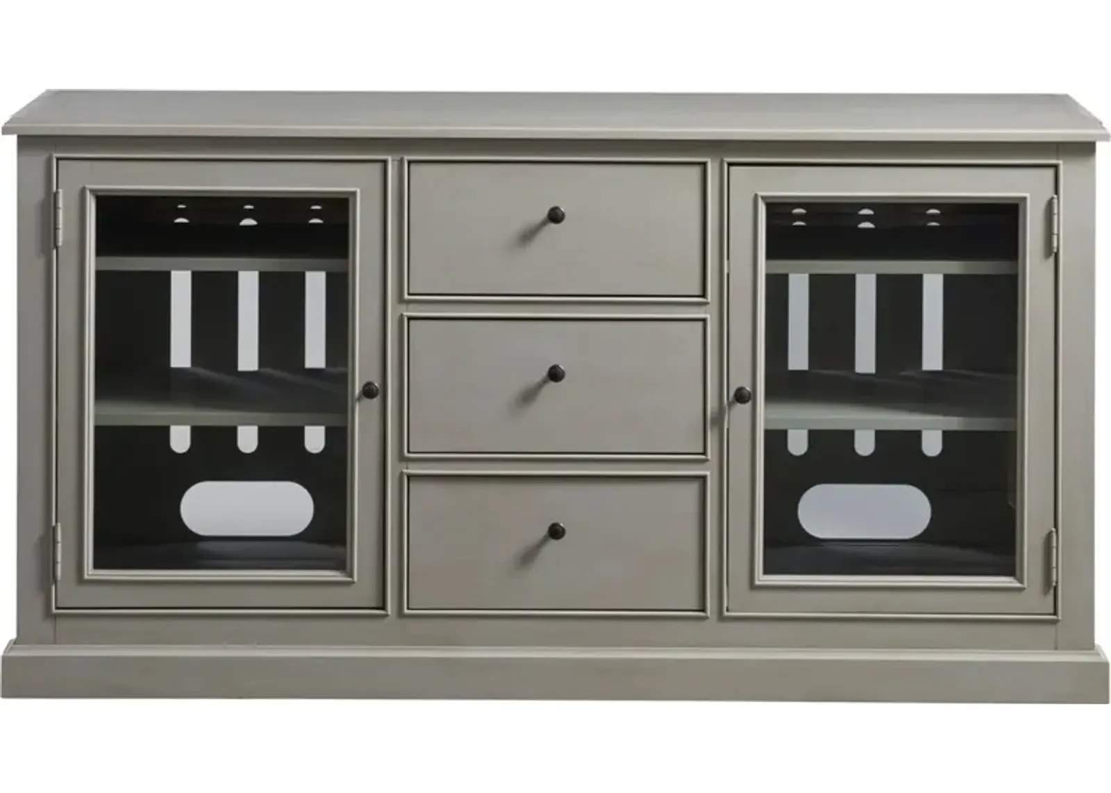 Universal Summer Hill French Gray Entertainment TV Console