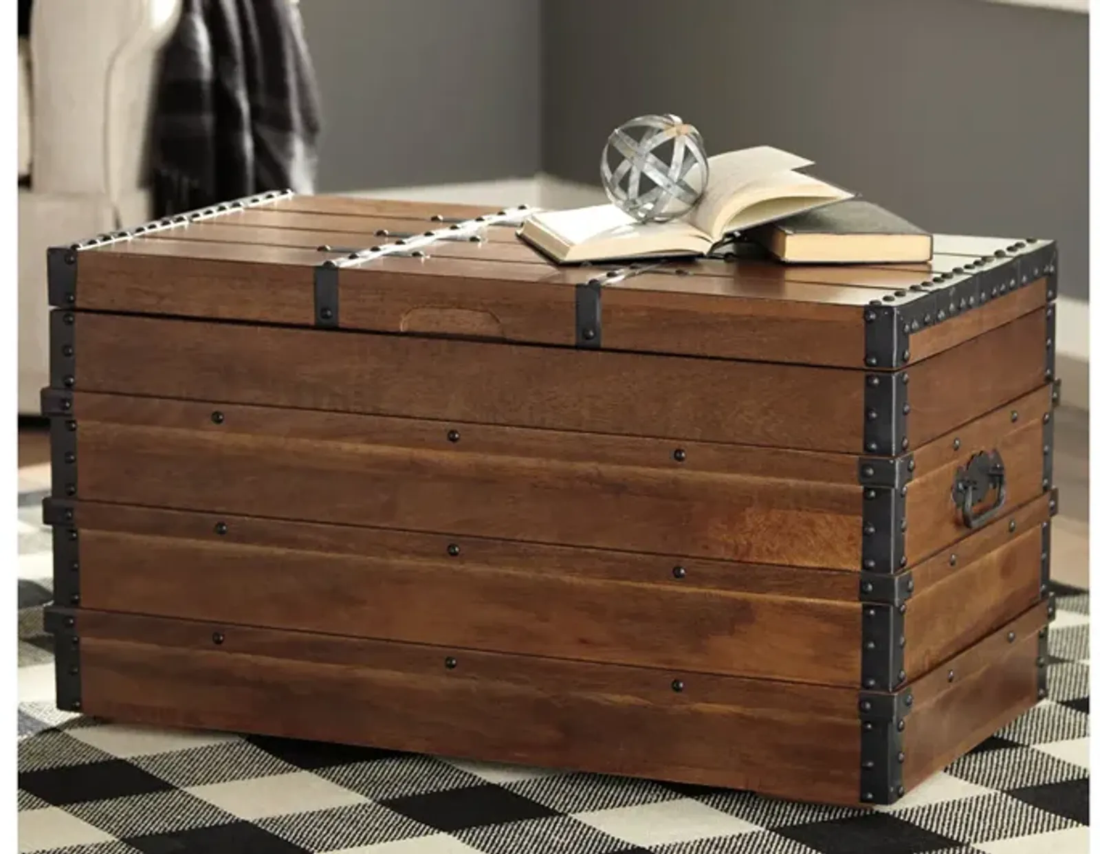 Ashley Kettleby Brown Storage Trunk