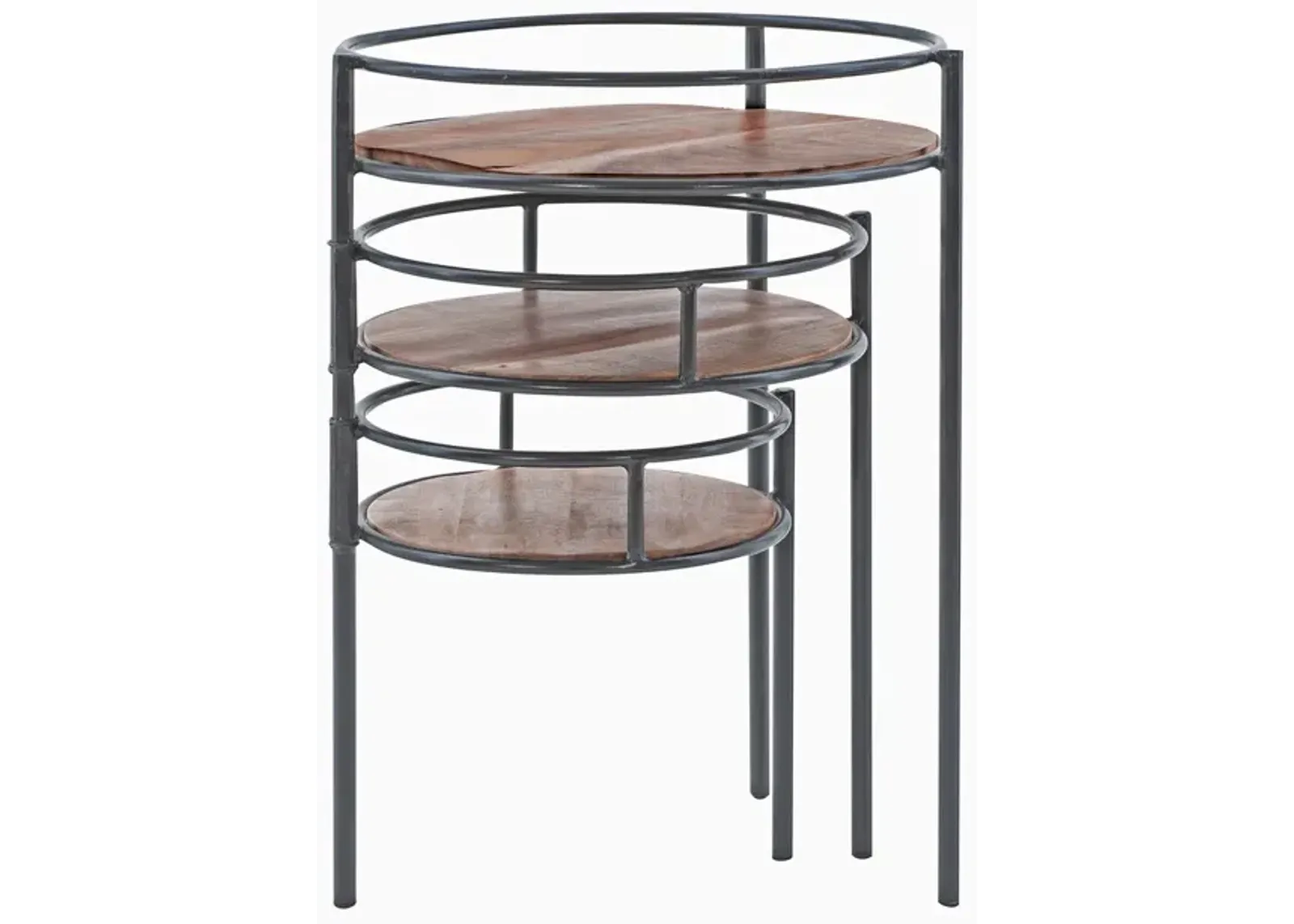 Powell Collis 3-Tiered Plant Stand Side Table