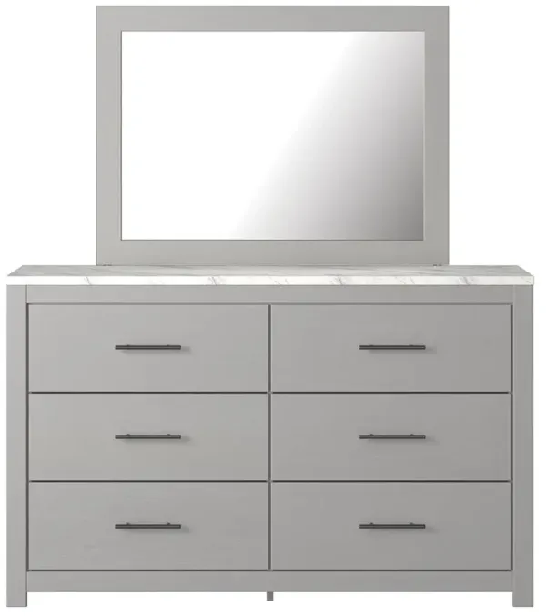 Ashley Cottonburg Light Gray Dresser & Mirror Set