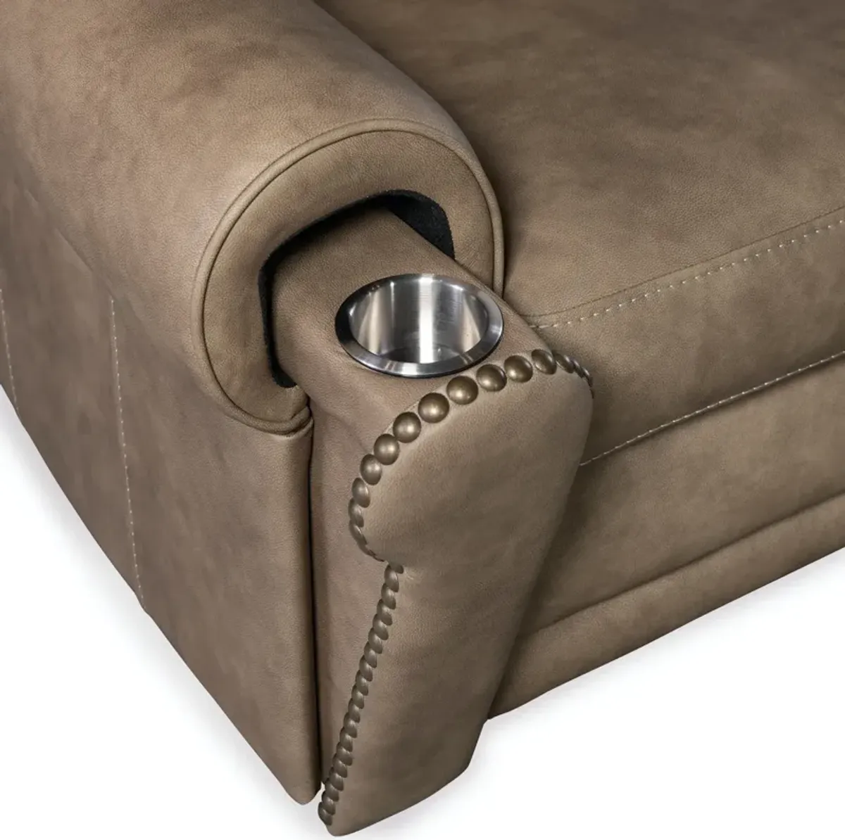 Hooker Furniture Duncan Kalahari Camel Power Leather Recliner with Power Headrest & Lumbar