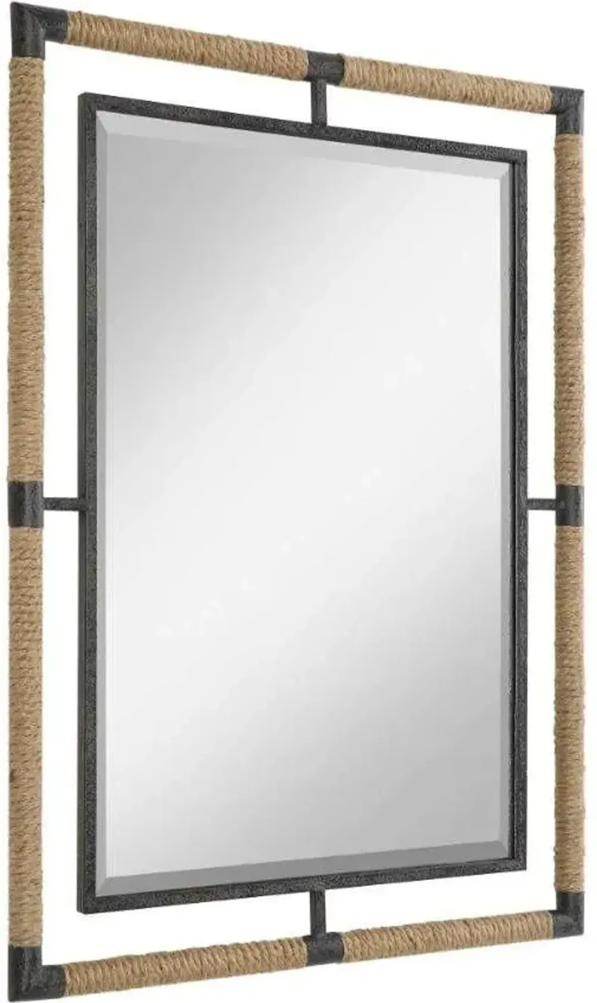 Uttermost Melville Black/Brown Mirror