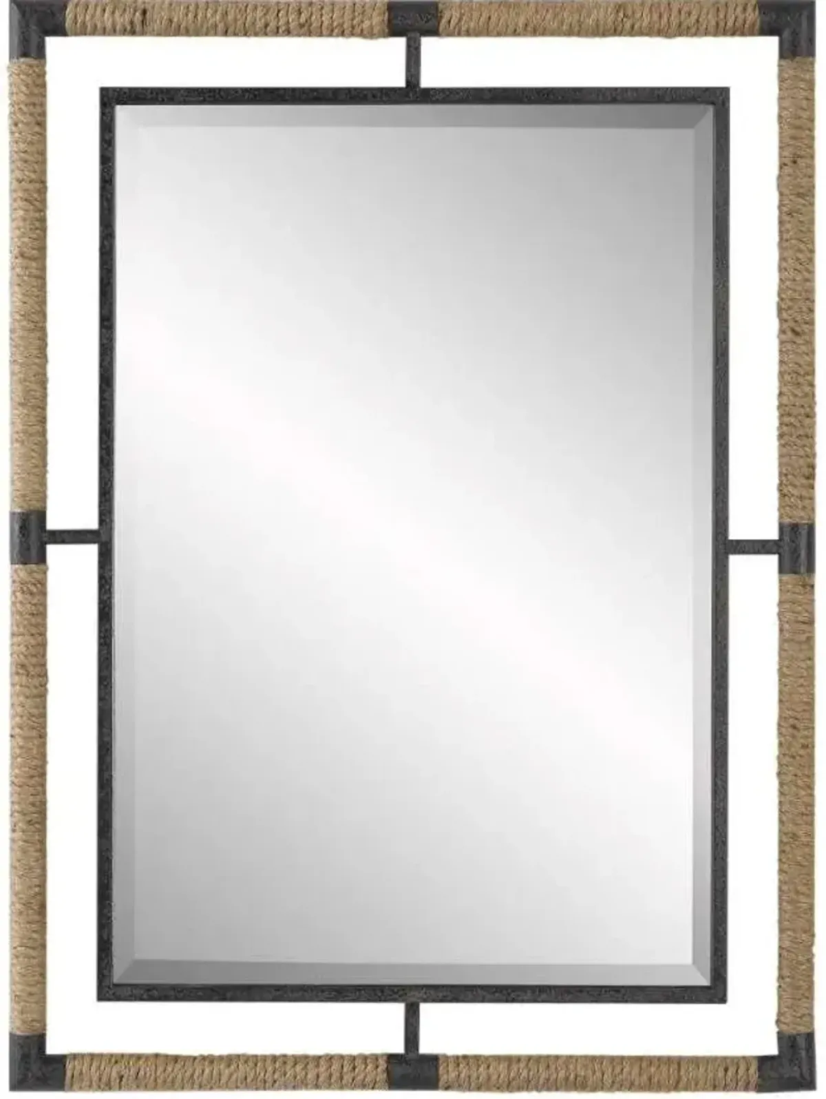 Uttermost Melville Black/Brown Mirror