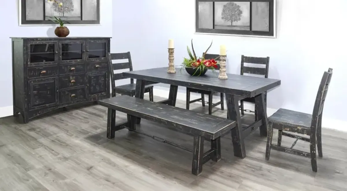 Sunny Designs Marina Black Sand Dining Table