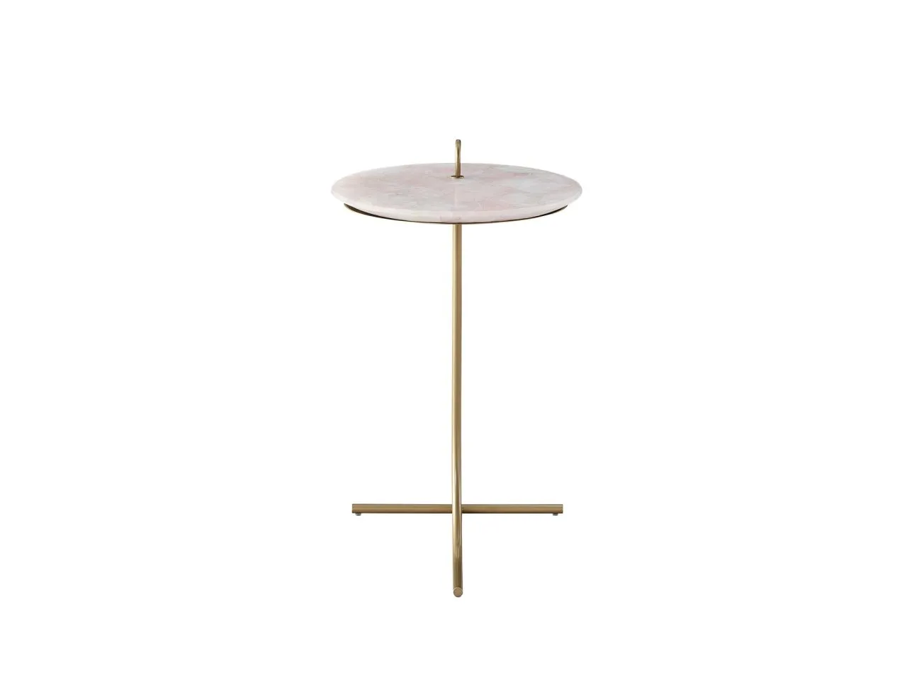 TRANQUILITY MIRANDA KERR HOME ROSE QUARTZ SOFT GOLD ACCENT TABLE