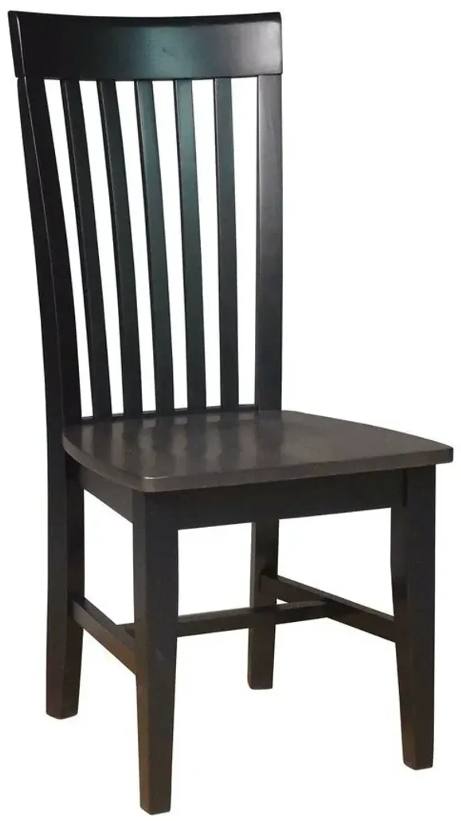 John Thomas Cosmopolitan Tall Mission Wood Dining Chair in Coal & Black